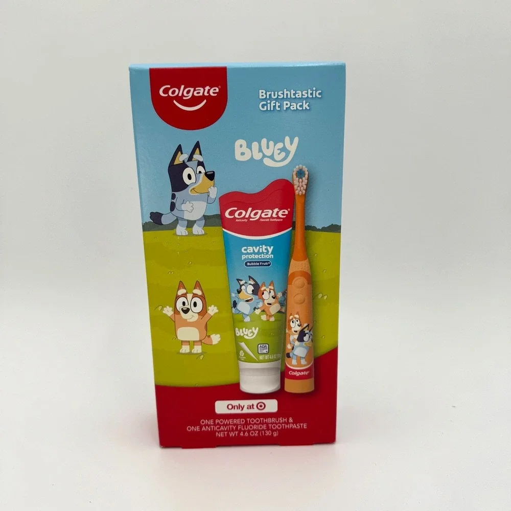 Colgate Kids Bluey Brushtastic Toothbrush & Toothpaste Gift Set NIB